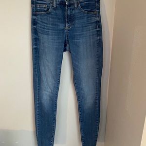 High rise skinny jeans